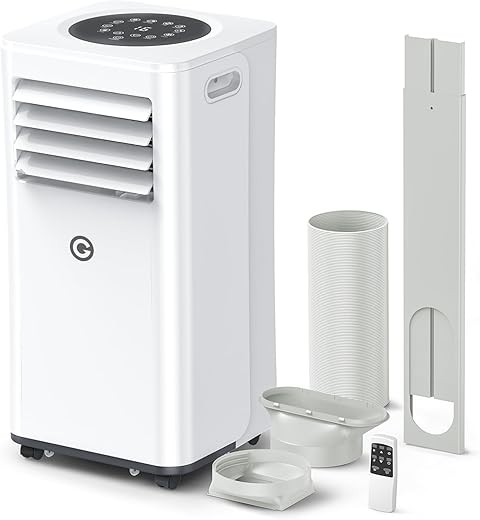 Portable 9000 BTU Air Conditioner &...