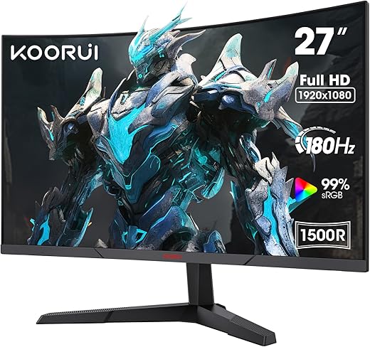 27″ FHD 1080P Curved Gaming Monit...