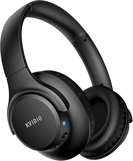 KVIDIO Wireless Over-Ear Bluetooth Head...