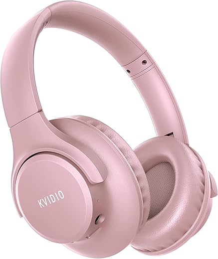 KVIDIO Wireless Over-Ear Headphones wit...