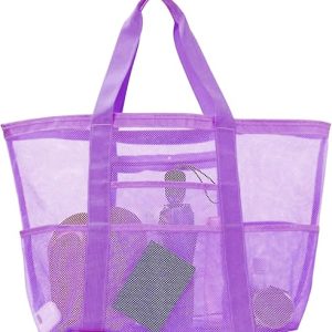 Large Mesh Beach Tote Bag for Women
