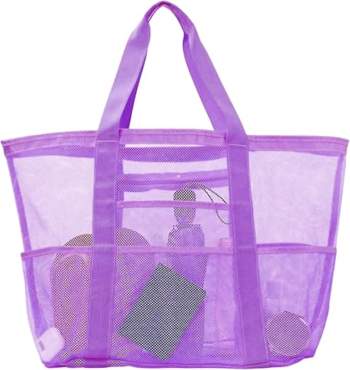 Large Foldable Mesh Beach Bag – P...