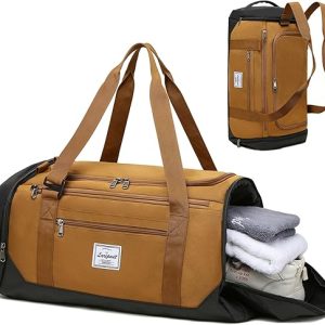 Laripwit 40L Gym Duffle Bag with Compartments