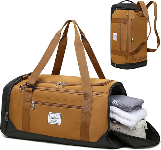 40L Lightweight Gym Duffle Bag with Sho...