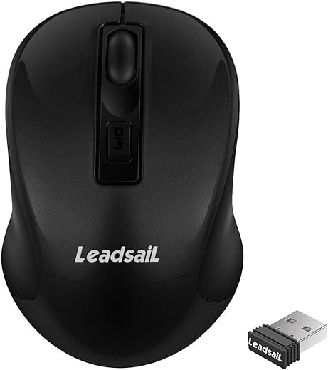 Silent Wireless Mouse with USB, 1600 DP...
