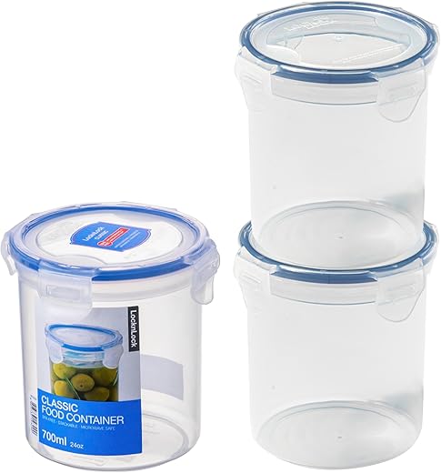Airtight Round Plastic Food Containers ...