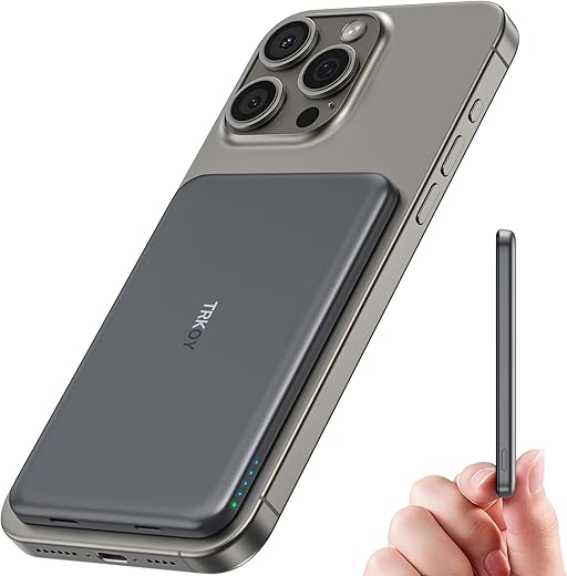 Ultra-Slim 5000mAh MagSafe Wireless Pow...