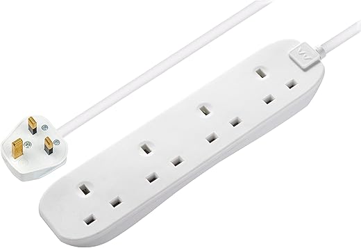 Masterplug 4-Socket 5m Extension Lead &...
