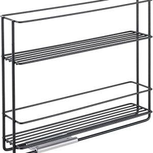Metaltex Sliding Spice Rack - Black