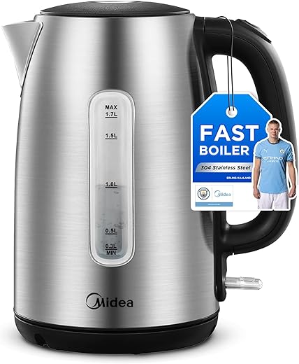 Midea 1.7L 3000W Stainless Steel Electr...