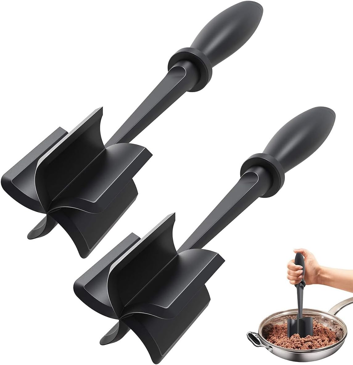 Heat Resistant Meat Masher Set – ...