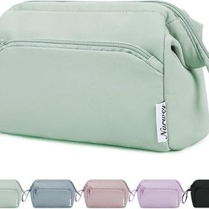 Narwey Large Travel Makeup Bag Mint Green
