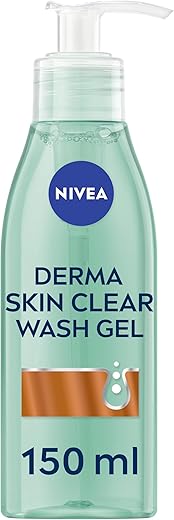 NIVEA Derma Clear Face Wash Gel with Sa...