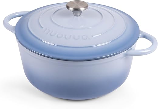 Coastal Blue 6.4QT Enamelled Cast Iron ...