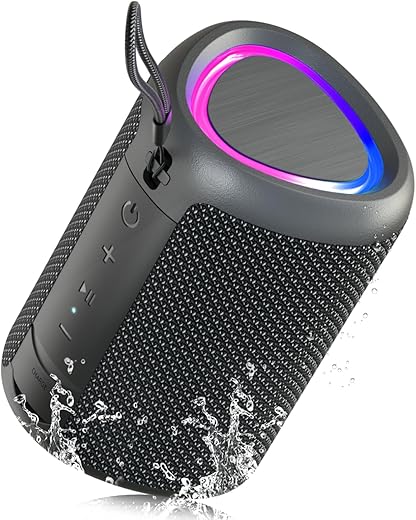 Portable 20W Bluetooth Speaker with RGB...