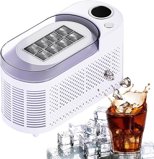 Fast Portable Ice Maker – 8 Cubes...
