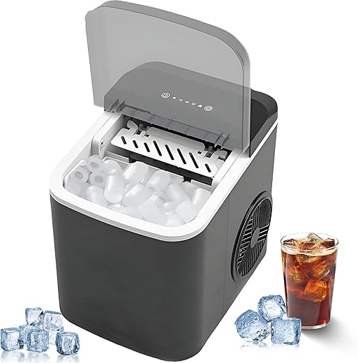 Portable Self-Cleaning Ice Maker –...