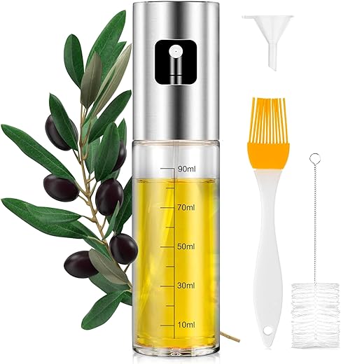 Stainless Steel Oil Spray Bottle 100ml ...