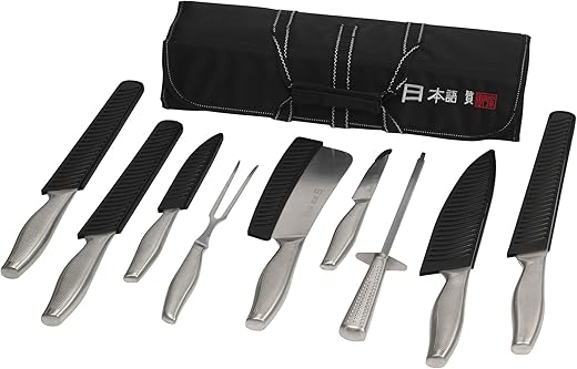 Premium 9-Piece Japanese Chef Knife Set...