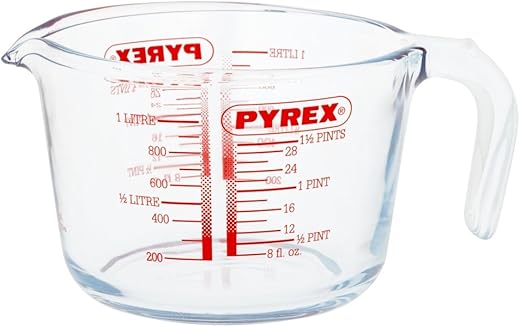 1L Transparent Pyrex Glass Measuring Ju...