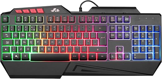 Rii RK202 LED Rainbow Gaming Keyboard &...