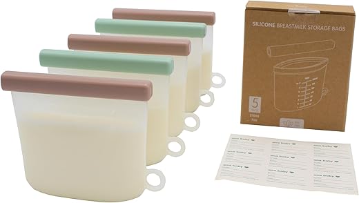 Reusable Silicone Breastmilk Storage Ba...