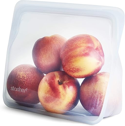 Stasher Stand-Up Mid Clear Bag | Reusab...