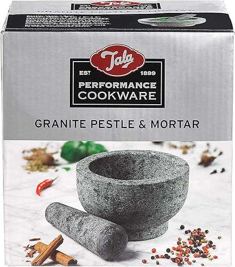 Tala Heavy-Duty Granite Pestle and Mort...