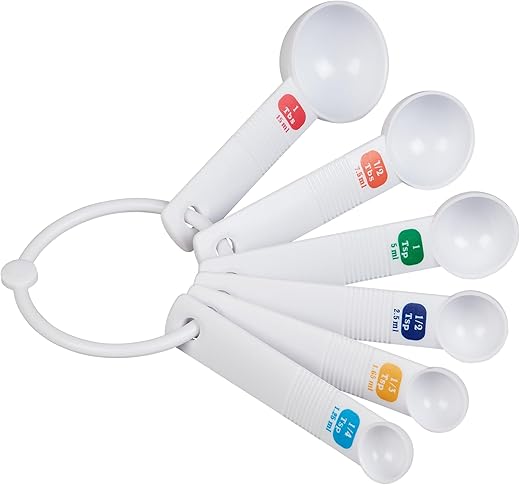 Tala 6-Piece Plastic Measuring Spoons S...