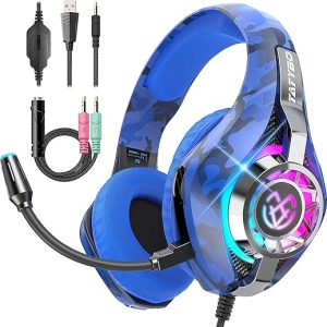 Tatybo Gaming Headset with Noise Cancelling Mic