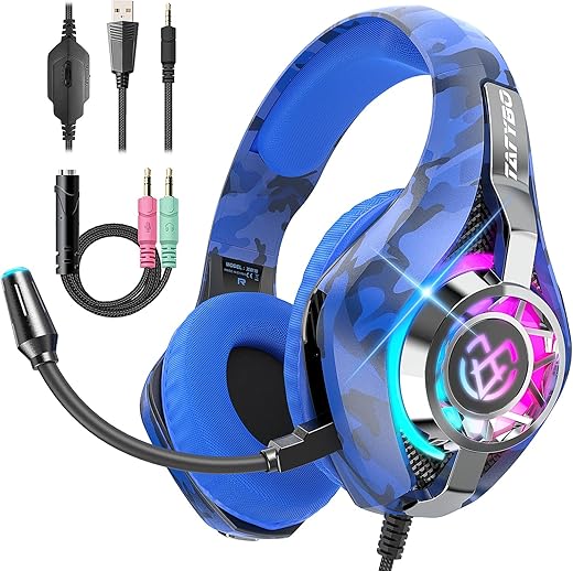 Tatybo Surround Sound Gaming Headset fo...