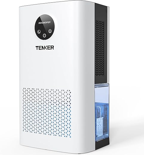 TENKER 2.2L Quiet Dehumidifier for Home...