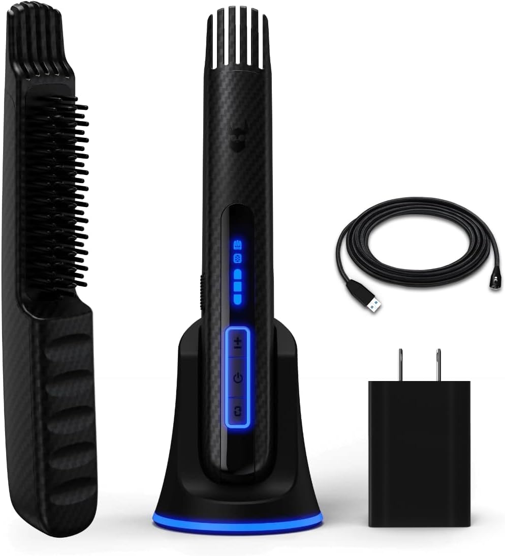 Heated Beard Brush & Straightener ...