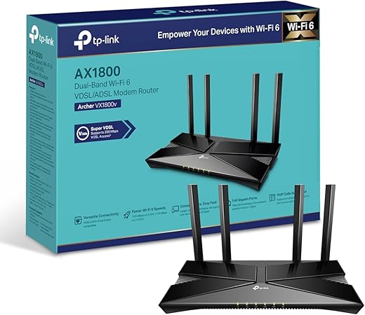 TP-Link Archer VX1800v Wi-Fi 6 Dual-Ban...