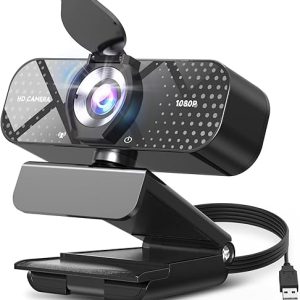 TRAUSI 1080P HD Webcam with Microphone