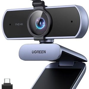 UGREEN 4K Webcam with Clear Audio Microphone