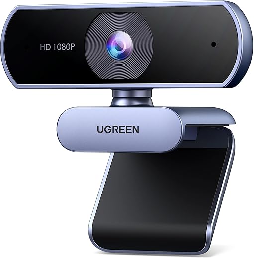 UGREEN Full HD 1080P Webcam with Stereo...