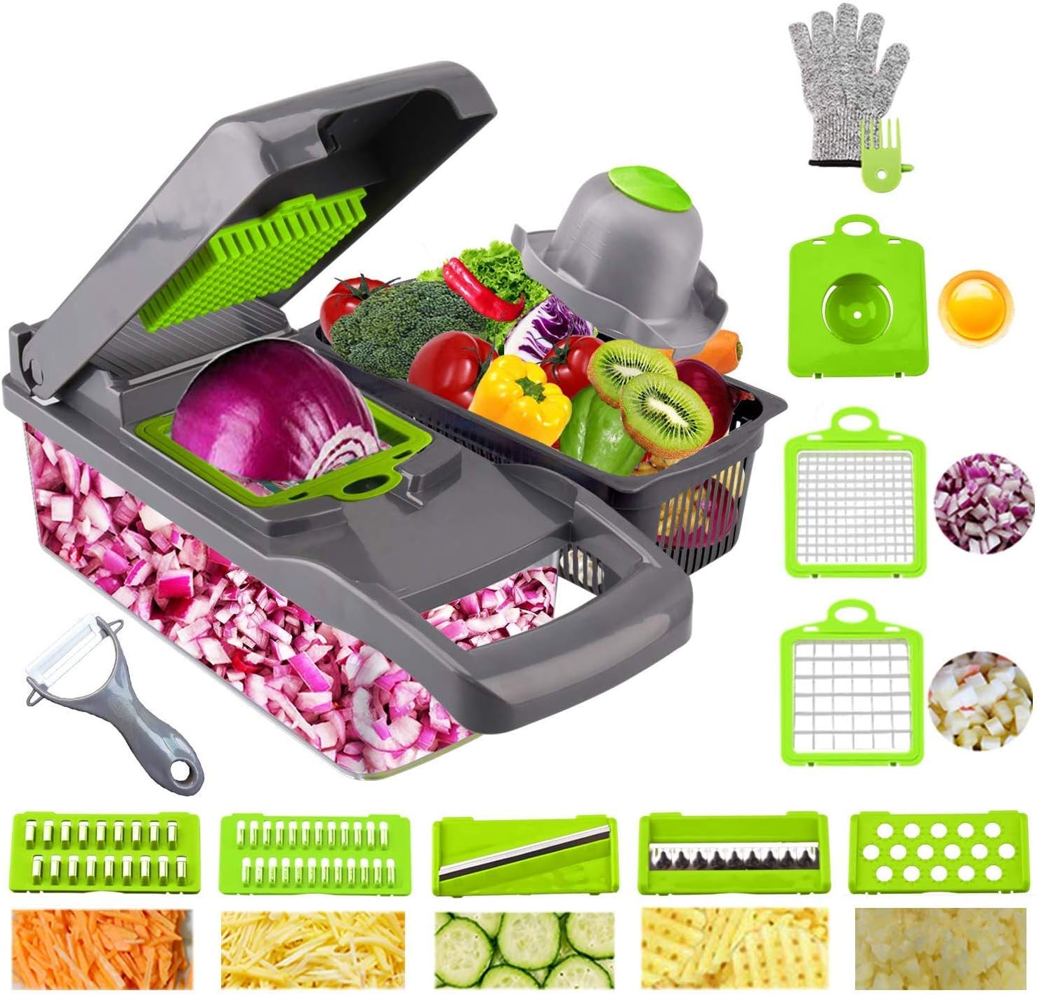 13-in-1 Ram® Mandoline Vegetable Slicer...