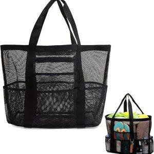 Versatile Mesh Beach Bag for Outdoor Activities