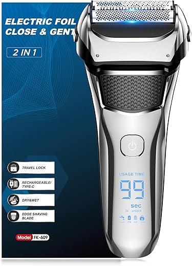 100% Waterproof Electric Foil Shaver fo...