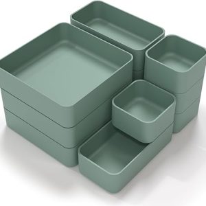 11-Piece Stackable Drawer Organizer Set