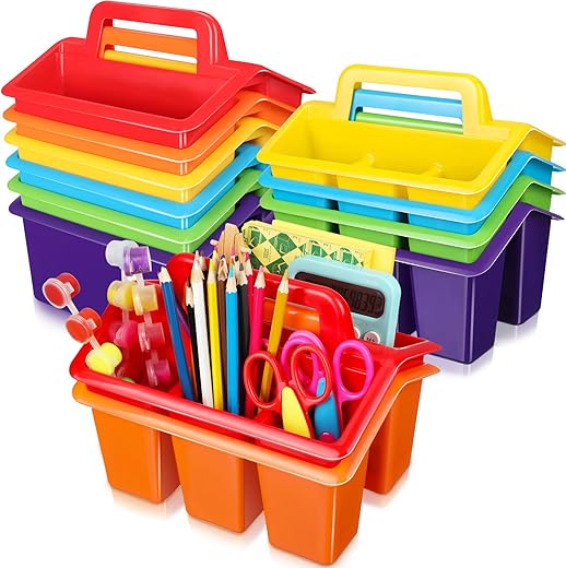 Stackable 12-Piece Classroom Storage Ca...