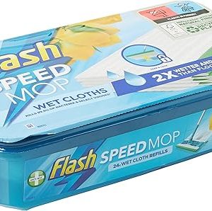 24 Pack Antibacterial Mop Cloth Refills