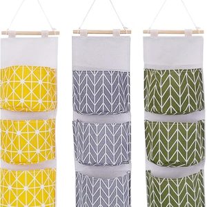 3 Pocket Waterproof Wall Storage Organizer