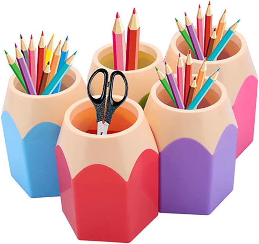 Creative Pencil Tip Design 5-Pack Desk ...