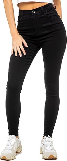 High Waisted Skinny Stretch Jeans for W...