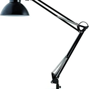 Alba Architect Double Arm Desk Lamp Black