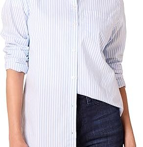 Amazon Essentials Women's Long-Sleeve Poplin Shirt