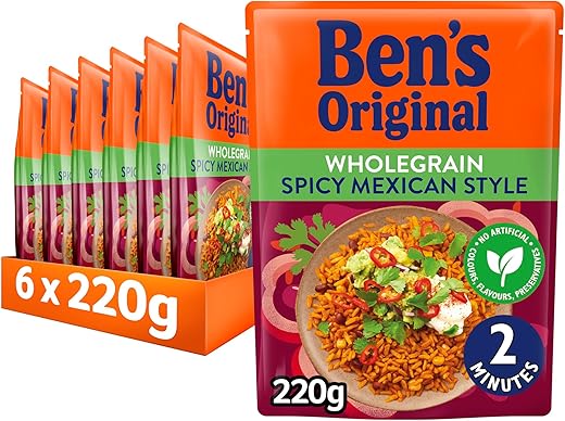 Wholegrain Brown Spicy Mexican Microwav...