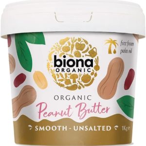 Biona Organic Unsalted Peanut Butter 1KG